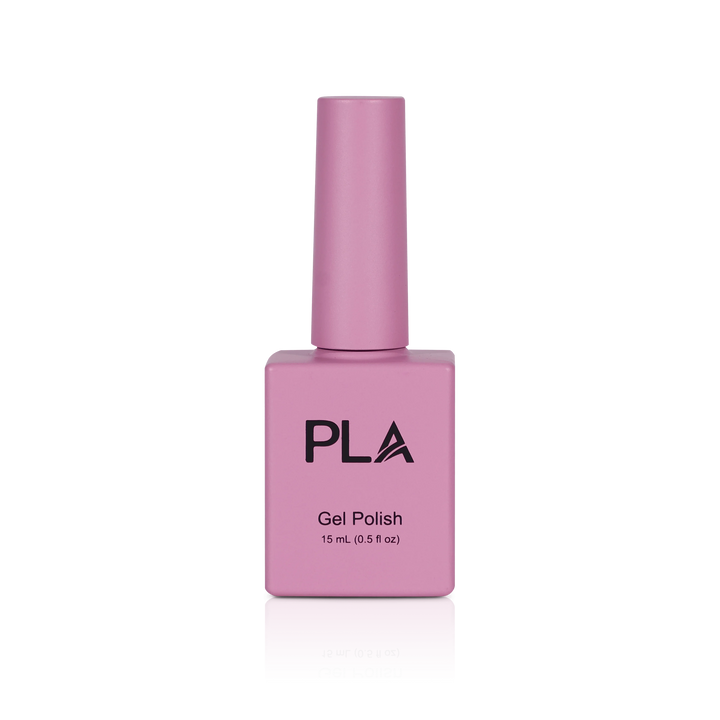 Gel pink nails from PLA: Nobody Puts A Baby In The Corner #59 (gel, front view)