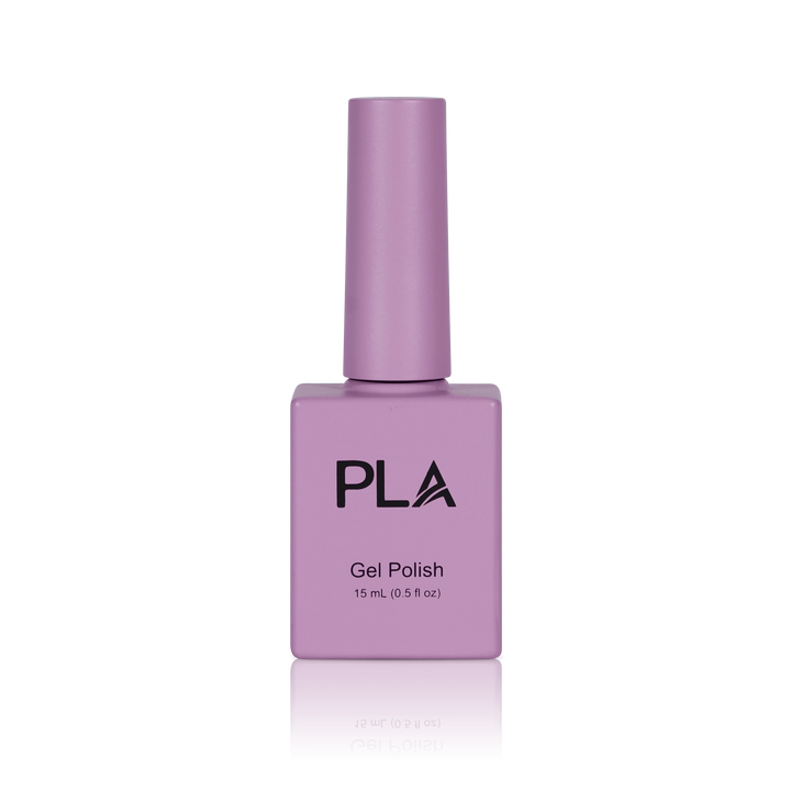 Gel pink nails from PLA: You Had Me At Hello #62 (gel, front view)
