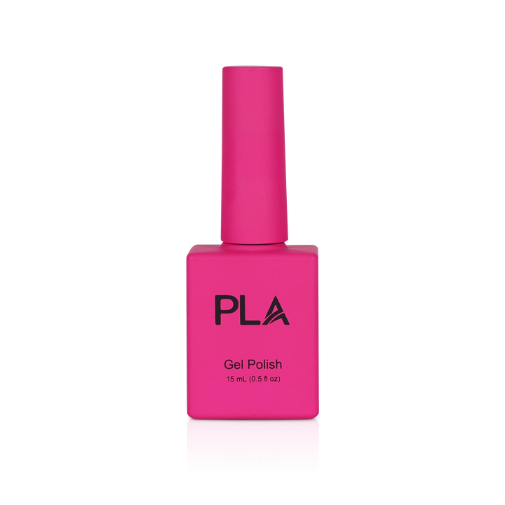 Gel pink nails from PLA: As If! #72 (gel, front view)