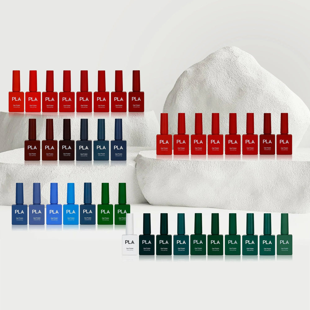 All holiday nail colors in Holiday Collection from PLA Inc.