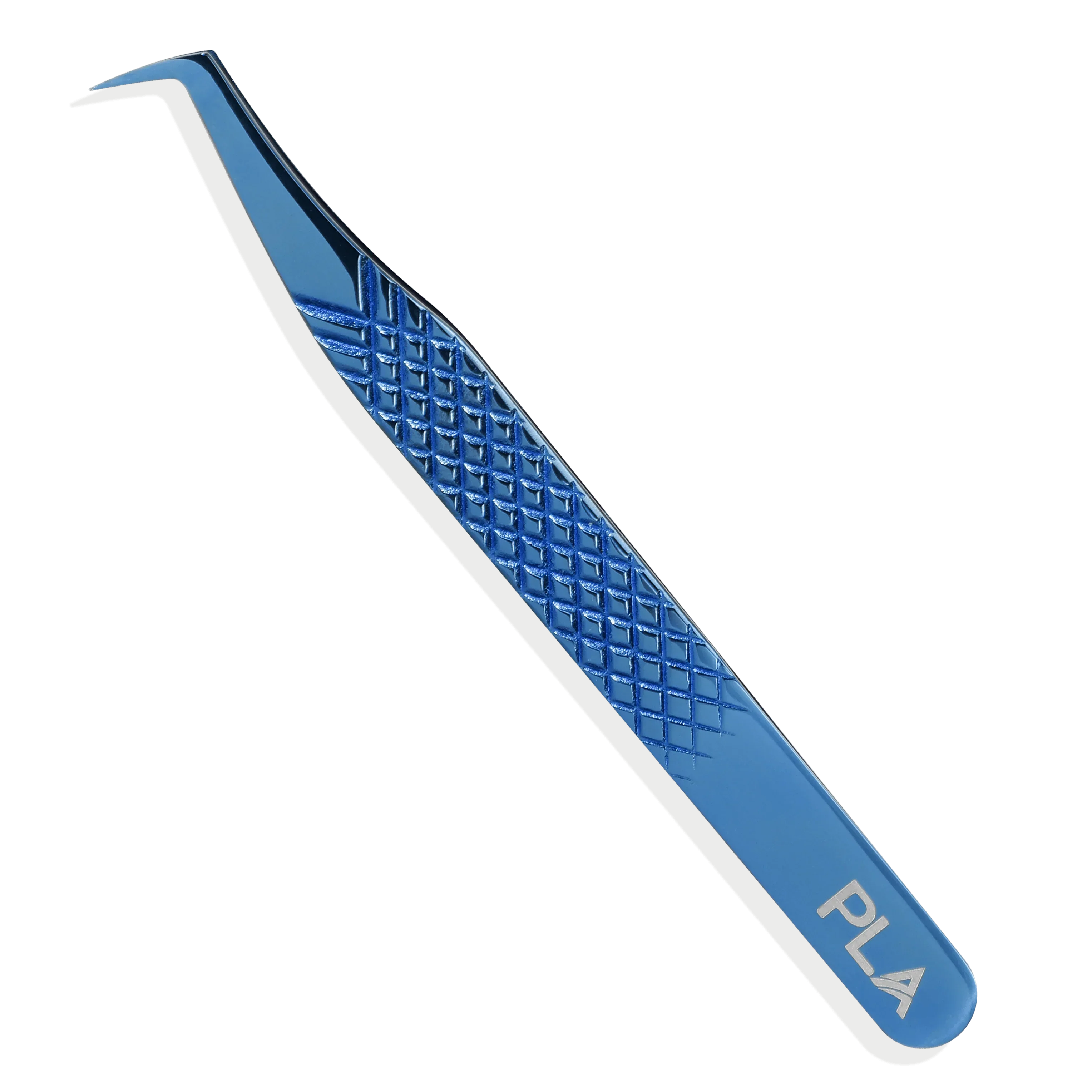 PLA P3 Boot Volume Tweezers (front view of Limited Edition Blue tweezer)