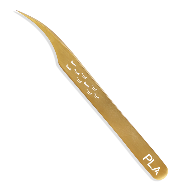 PLA P2 Isolating Tweezer (view of the whole Limited Edition Gold tweezer)