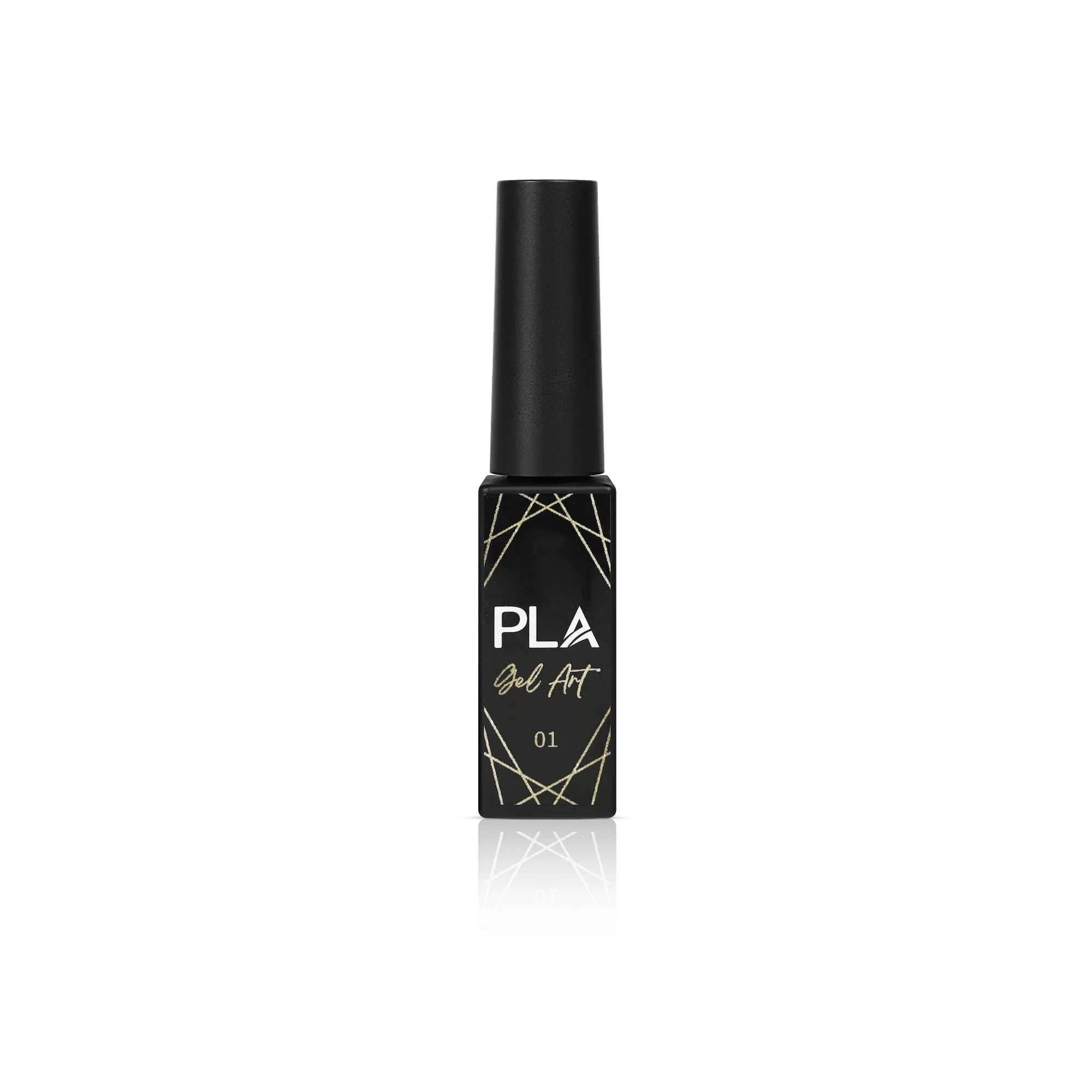 Nail liner for gel polish from Paris Lash Academy (gold, front view)