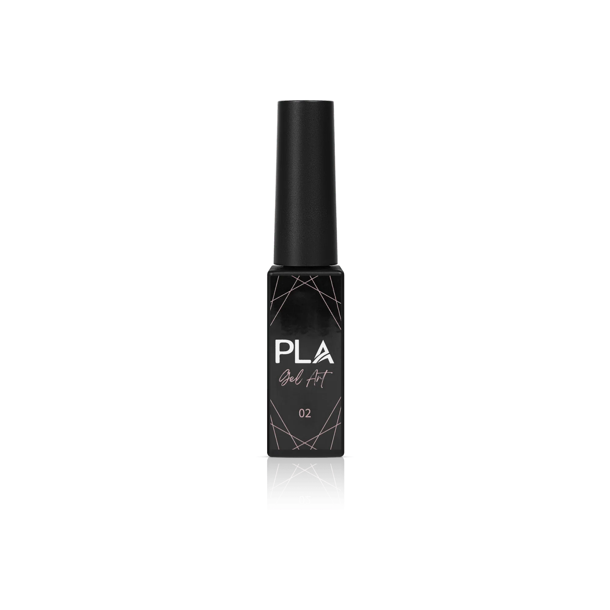 Nail liner for gel polish from Paris Lash Academy (light orange, front view)