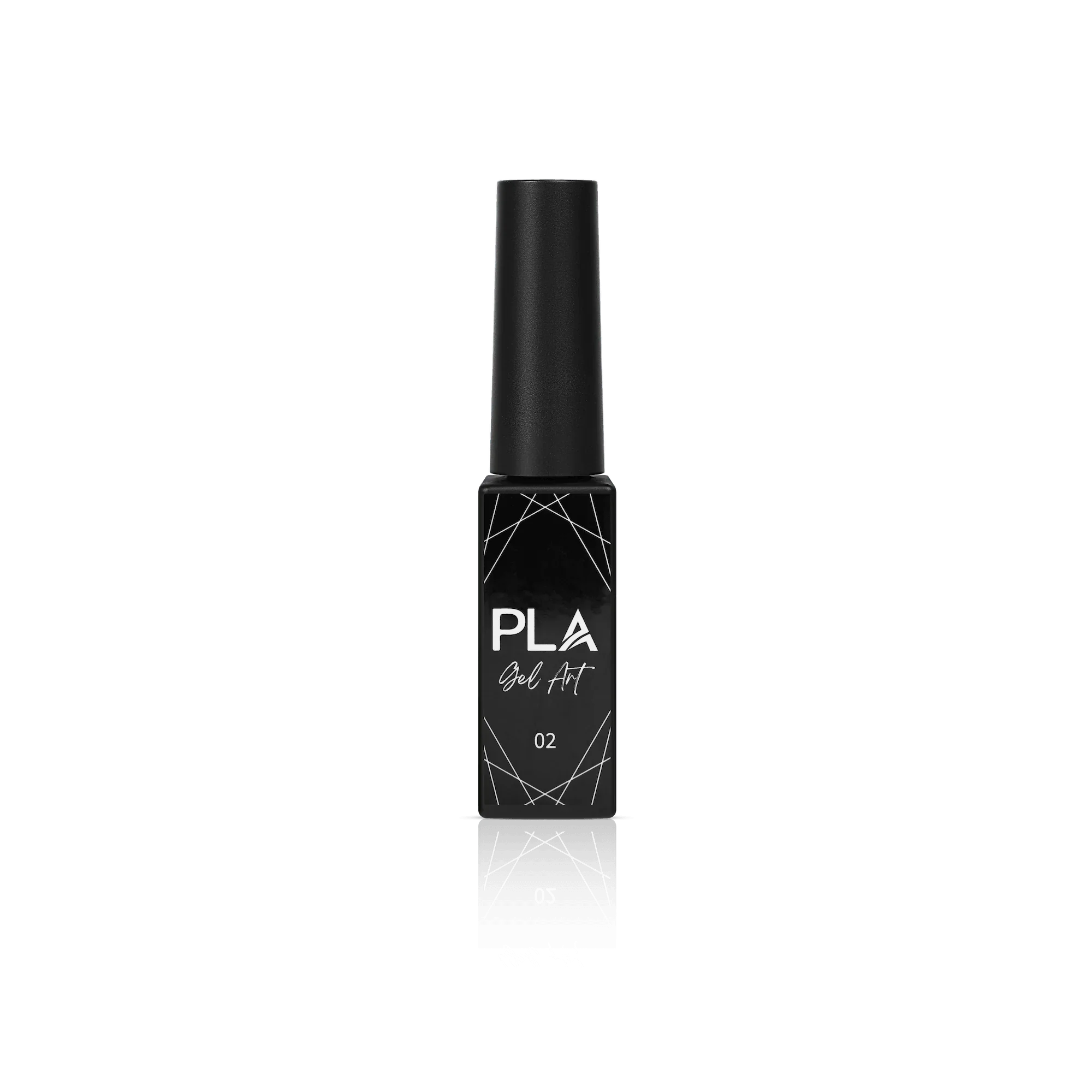 Nail liner for gel polish from Paris Lash Academy (silver, front view)