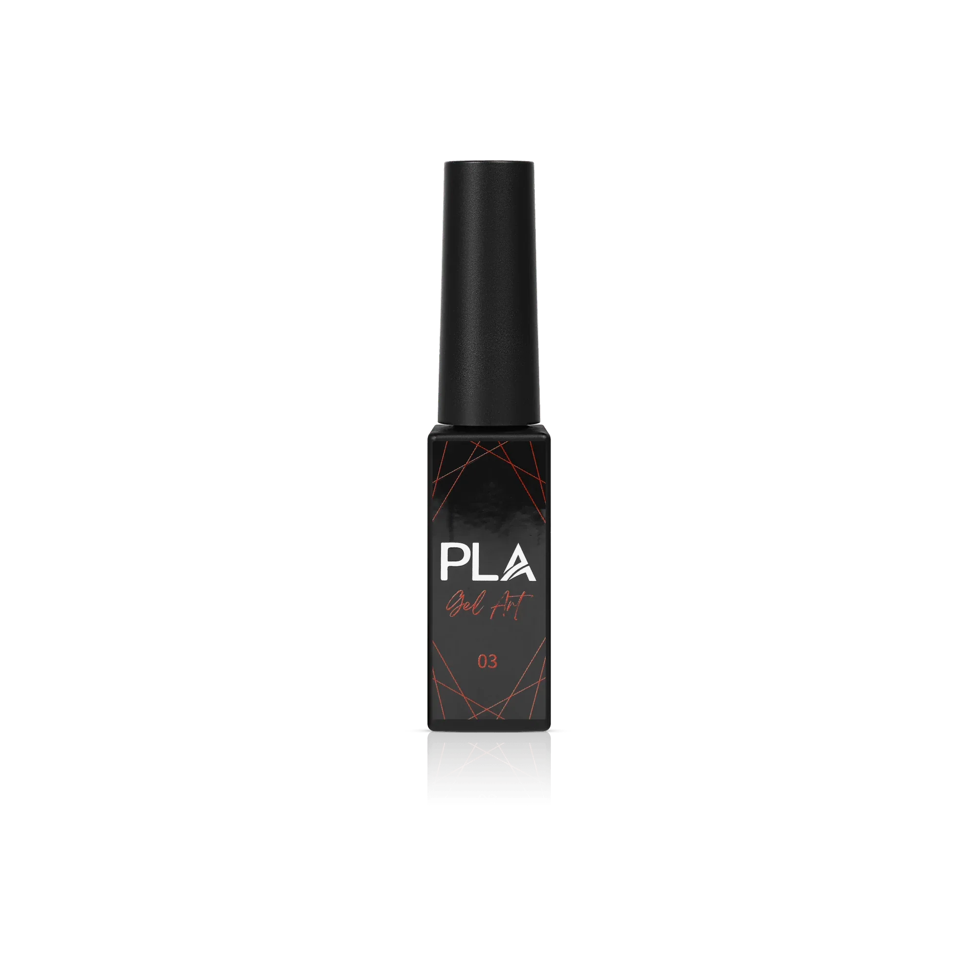 Nail liner for gel polish from Paris Lash Academy (red, front view)