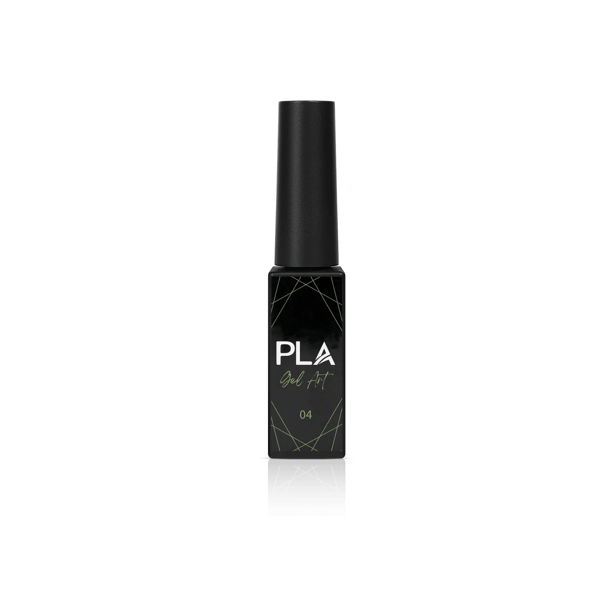 Nail liner for gel polish from Paris Lash Academy (neon green, front view)