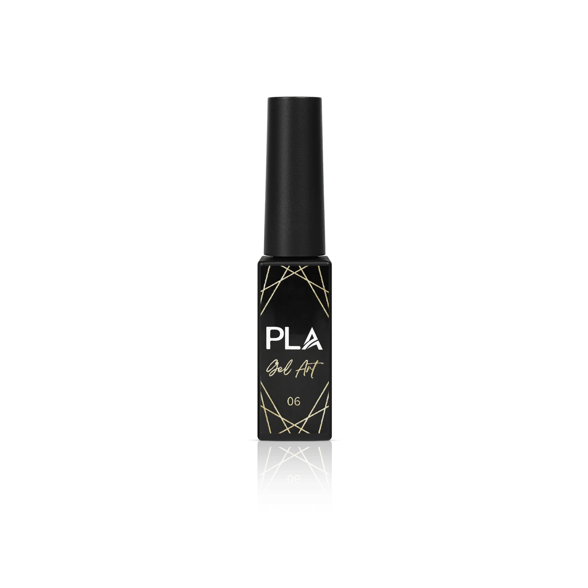 Nail liner for gel polish from Paris Lash Academy (gold, front view)