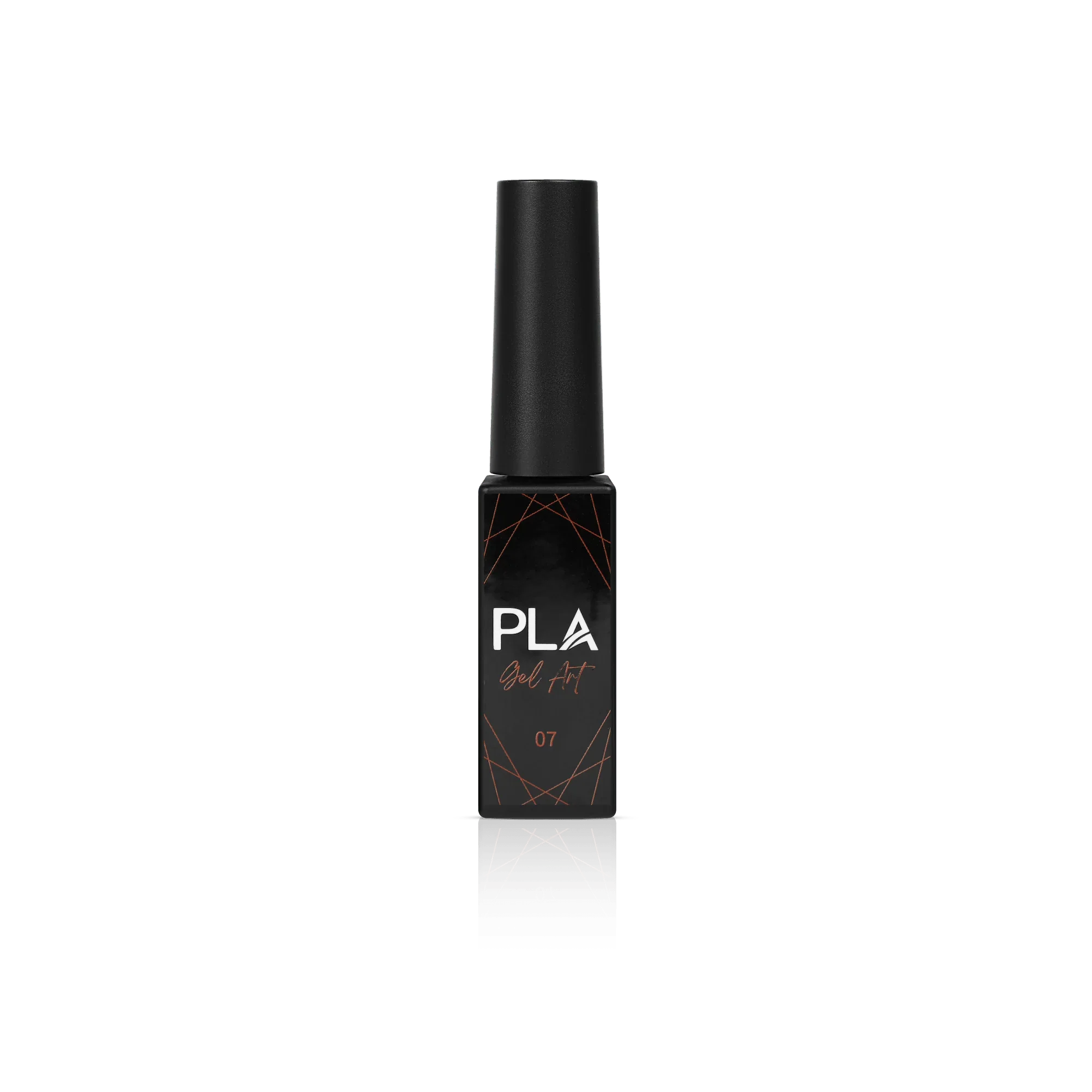 Nail liner for gel polish from Paris Lash Academy (neon orange, front view)