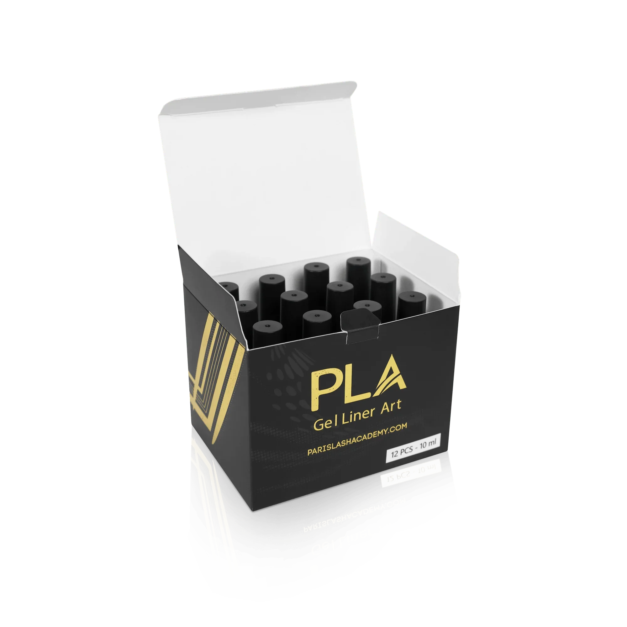 Nail liner for gel polish from Paris Lash Academy (collection box, front view)