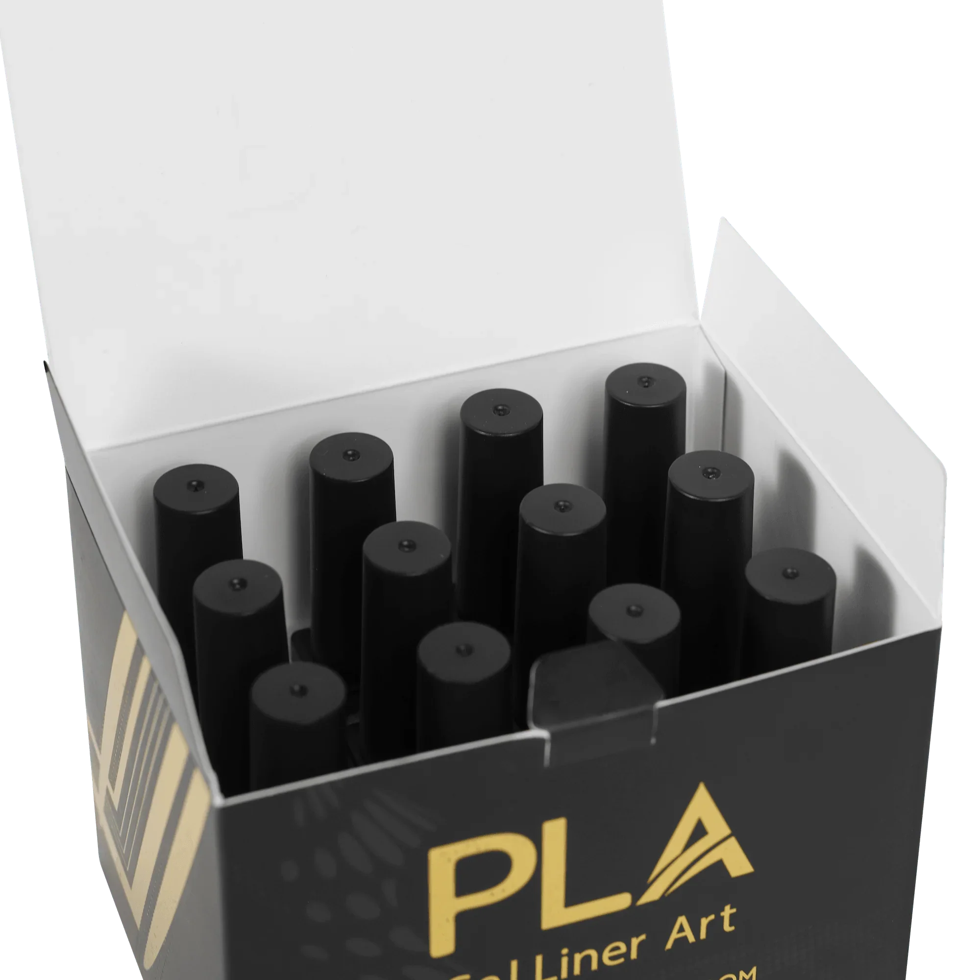 Nail liner for gel polish from Paris Lash Academy (collection box, close up front view, open box)