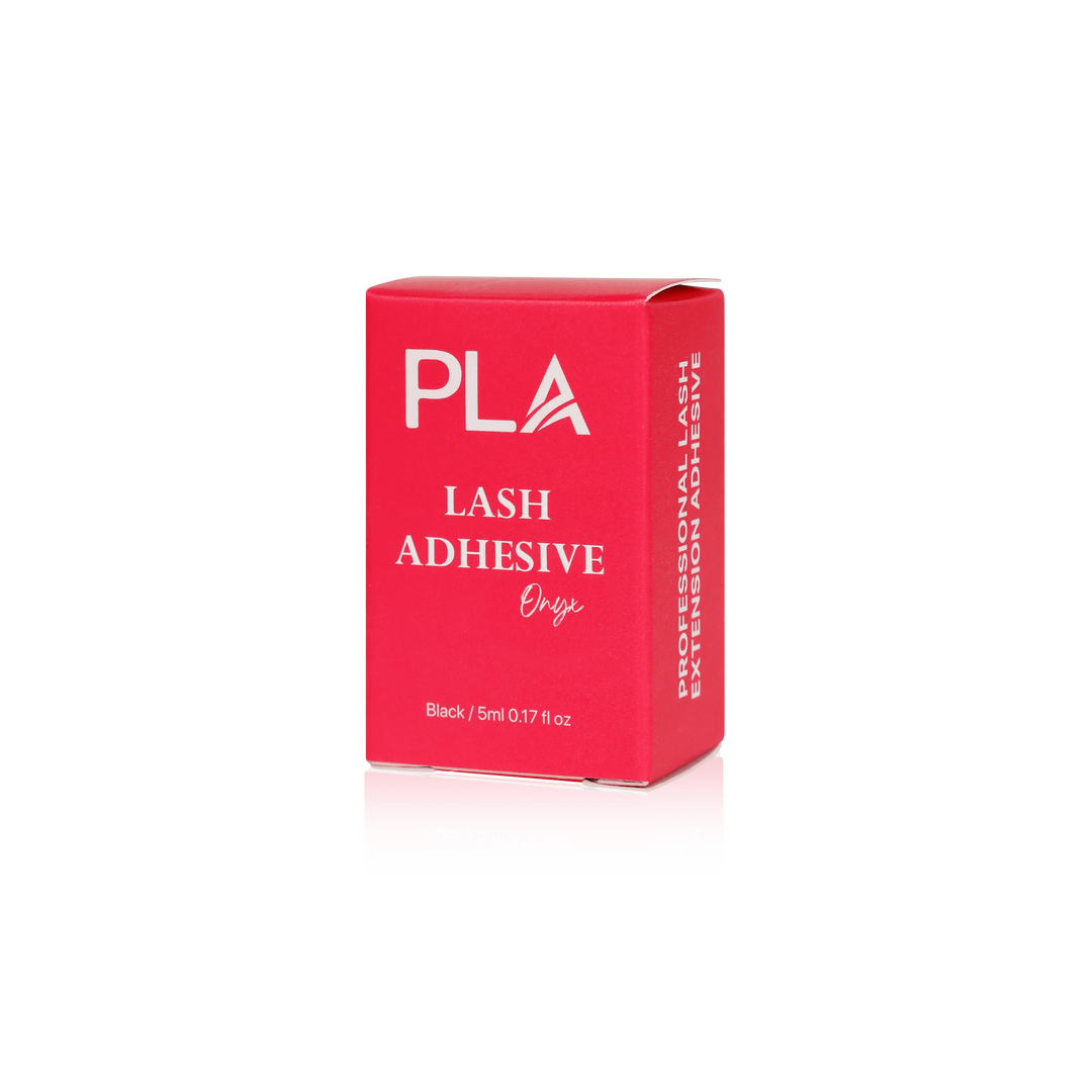 Lash Adhesive from Paris Lash Academy: Onyx (5mL). Front view of box