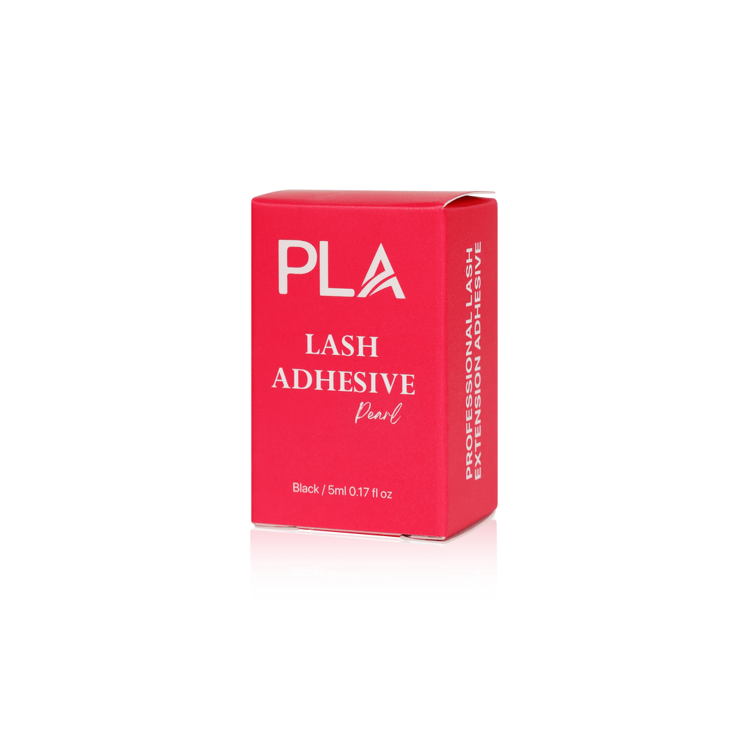 Lash Adhesive from Paris Lash Academy: Pearl (5mL). Front view of box