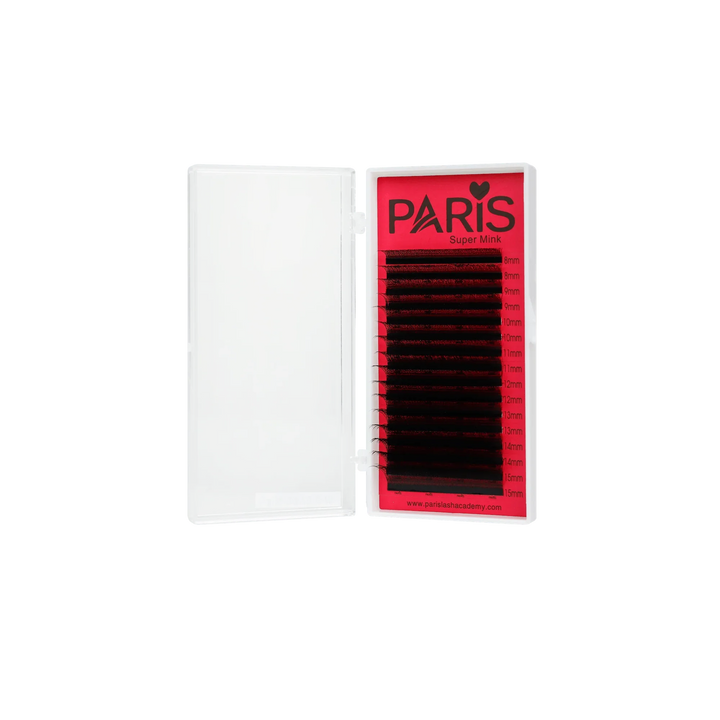 W' Lash tray from Paris Lash Academy (front view of open lash tray)